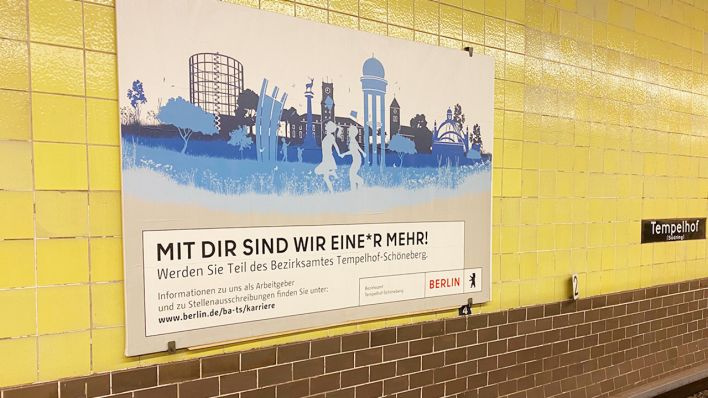 Werbung des Berliner Senats (Quelle: Ludger Smolka)