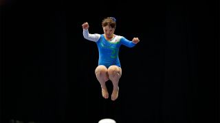 Eine Athletin aus Usbekistan bei den Special Olympics World Games in Abu Dhabi am 16. Mäaz 2019. (Quelle: dpa/Dominika Zarzycka)