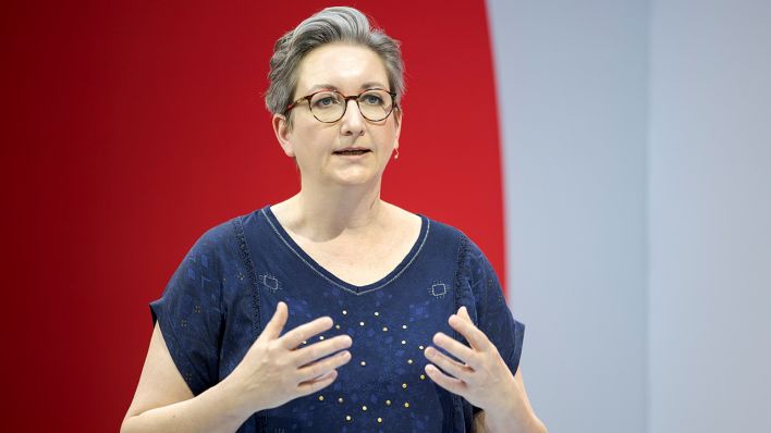 Klara Geywitz, stellvertretende Bundesvorsitzende der SPD (Quelle: dpa/Janine Schmitz)