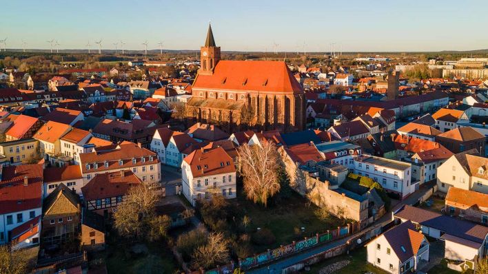 Historischer Stadtkern von Beeskow (Quelle: dpa/Monika Skolimowska)
