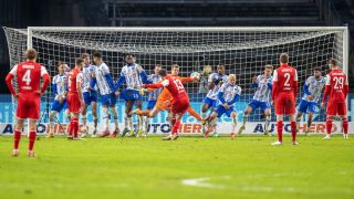 Hertha verliert gegen Köln: Das Spiel gegen sich selbst. (Bild: dpa/Andreas Gora)