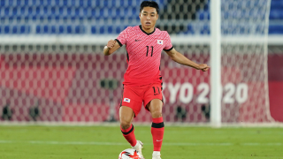 Hertha-Neuzugan Dongjun Lee in einem Spiel für die südkoreanische Nationalmannschaft. Quelle: imago images/Shutterstock