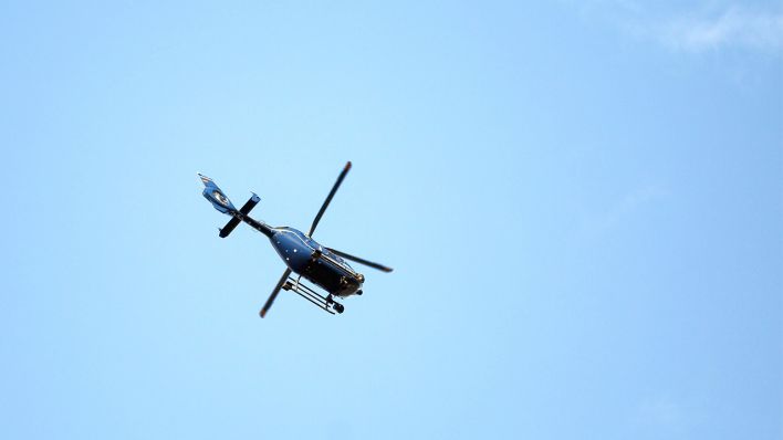 Symbolbild: Hubschrauber in Brandenburg im Februar 2019. (Quelle: dpa/Simone Kuhlmey)