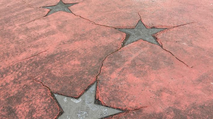 Sterne auf dem Star-Boulevard am Potsdamer Platz. (Quelle: rbb/S. Priess)