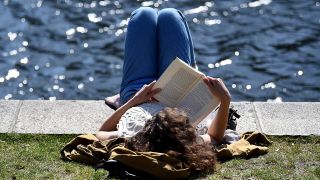 Eine Frau liest ein Buch. (Quelle: dpa/Britta Pedersen)