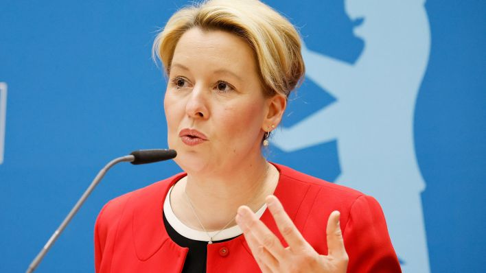 Franziska Giffey (SPD), Regierende Bürgermeisterin Berlins (Quelle: dpa/Carsten Koall)