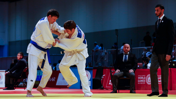 Zwei Judokämpfer bei den Special Olympic World Games 2019 (Bild: IMAGO/ZUMA Press)