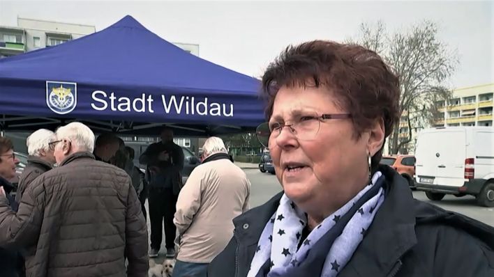 Wildauer Bürgermeisterin Angela Homuth (Quelle: rbb)