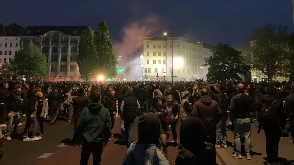 Demonstration zum 1. Mai in Berlin (Quelle: rbb)