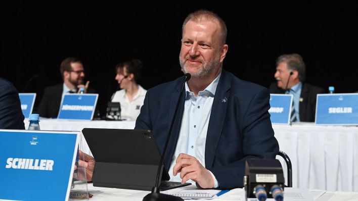 Ingo Schiller auf seiner letzten Mitgliederversammlung als Finanzgeschäftsführer von Hertha BSC. imago images/Matthias Koch