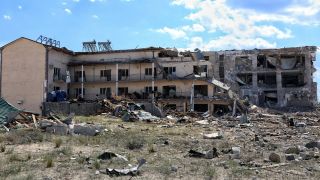 Zerstörung in der region Odessa (Bild: imago images/Nina Lyashonok)