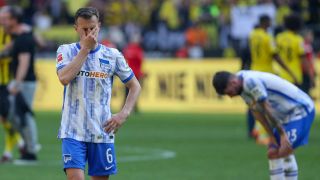 Enttäuschung bei Hertha-Spieler Vladimir Darida (Bild: Imago/Osnapix)