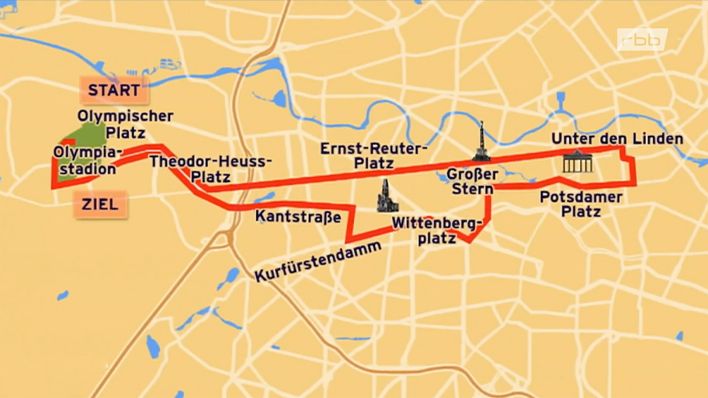 Grafik: Citylauf S25 findet morgen in Berlin statt. (Quelle: rbb)