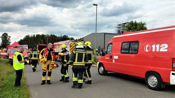 Feuerwehreinsatz bei Perleberg. (Quelle: rbb/Britta Streiter)
