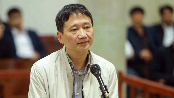 Archivbild: Der Geschäftsmann Trinh Xuan Thanh steht am 24.01.2018 im Gerichtssaal in Hanoi, Vietnam (Bild: dpa/An Dang)