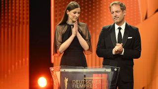 Alexandra Maria Lara und Florian Gallenberger, Präsidenten-Duo der Deutschen Filmakademie. (Quelle: dpa/Britta Pedersen)