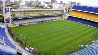 Archival photo: La Bombonera Stadium in Buenos Aires.  (Source: imago images / S. Danielsson)