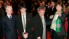 Charlie Watts, Ron Wood, Keith Richards und Mick Jagger von The Rolling Stones bei der Festivaleröffnung mit der Premiere des Kinofilms 'Shine a Light' auf der Berlinale 2008. (Quelle: dpa/Dave Bedrosian)