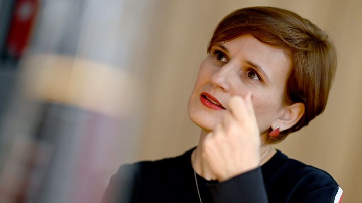 Katja Kipping (Die Linke), Senatorin für Integration, Arbeit und Soziales (Quelle: dpa/Britta Pedersen)