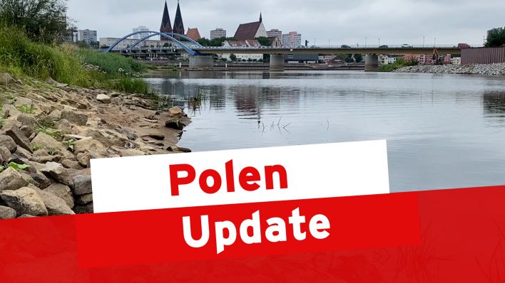 Polen Update: Die Oder trocknet aus (Bild: rbb)