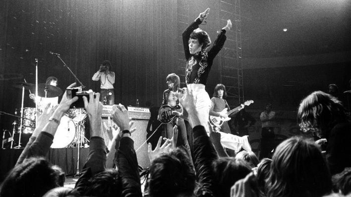 Archivbild: "The Rolling Stones" am 16.09.1970 in der Deutschlandhalle in Berlin (Quelle: dpa/Joachim Barfknecht)