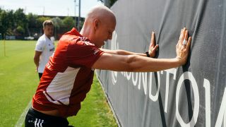 Unions Timo Baumgartl ist zum ersten Mal seit seiner Tumor-OP wieder auf den Trainingsplatz zurückgekehrt (1. FC Union Berlin)