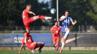 Spielszene aus Babelsberg gegen Hertha U23. (Bild: imago/Mathias Koch)