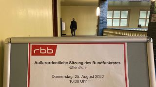 Außerordentliche Sitzung des rbb-Rundfunkrates am 25. August 2022