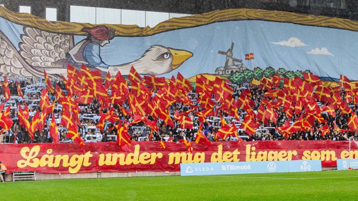 Die Fankurve von Malmö FF. / imago images/Bildbyran