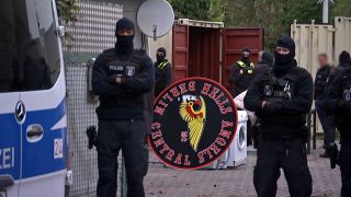 Polizeieinsatz bei den Hells Angels in Berlin.(Quelle:rbb)