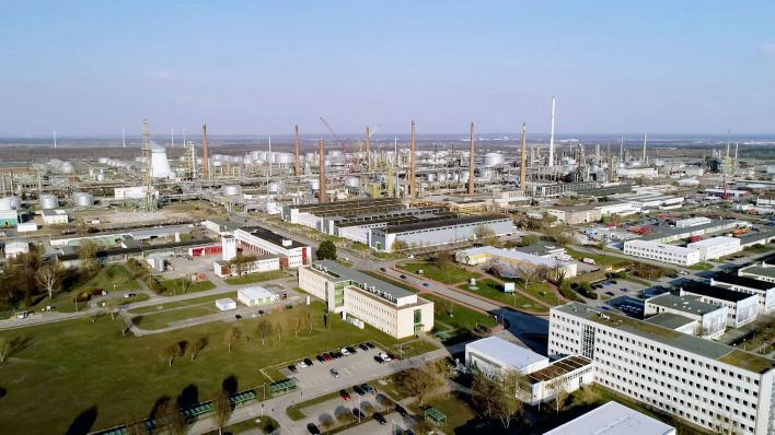 Die PCK Raffinerie in Schwedt (Quelle: rbb)