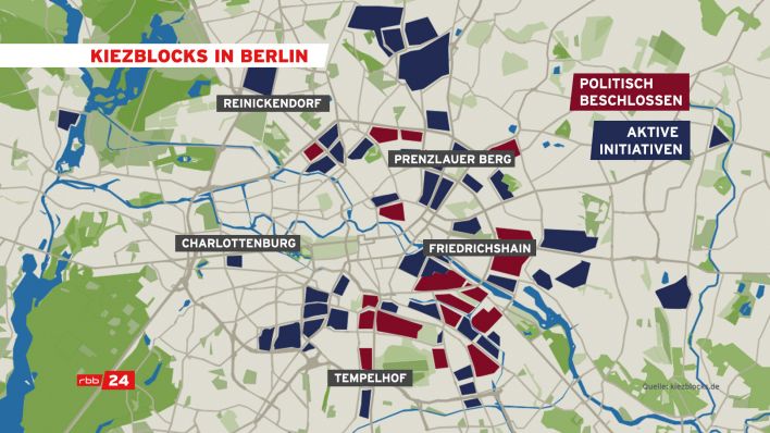 Kiezblocks in Berlin (Quelle: rbb)