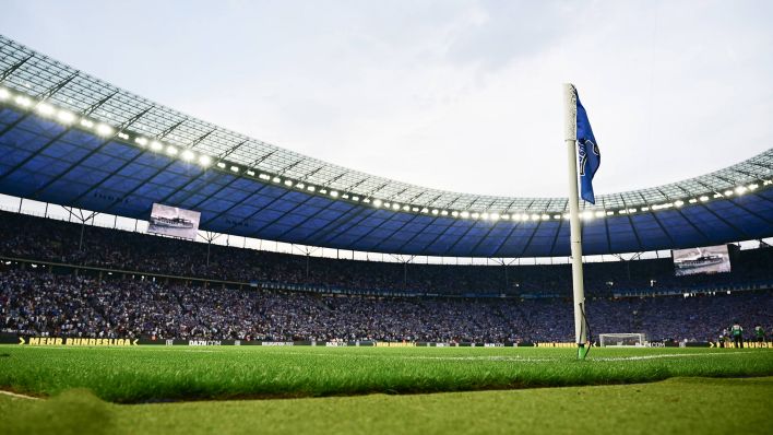 Das Olympiastadion bei einem Heimspiel von Hertha BSC (imago images/Lobeca)