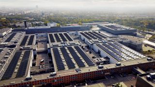 Solaranlage auf den Messedächern (Quelle: Messe Berlin GmbH)