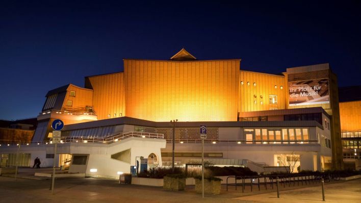 Das Gebäude der Philharmonie im Kulturforum in Berlin-Mitte. (Quelle: