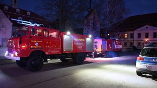 Archivbild: Feuerwehr- und Polizeieinsatz in der Lausitz. (Quelle: imago images/P. Mann)