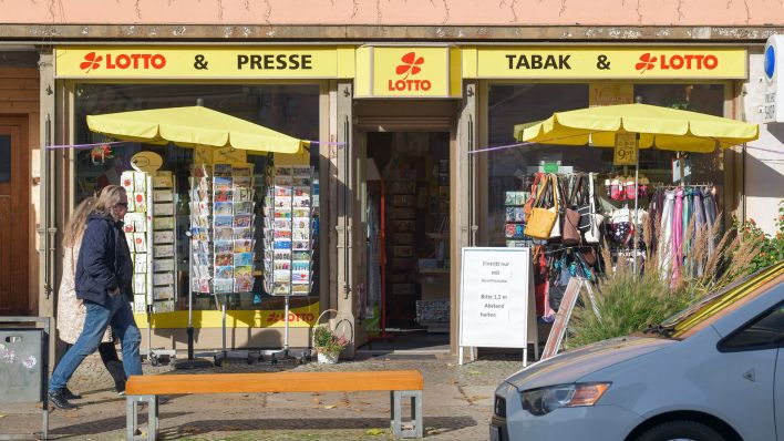 Lottoladen, Karl-Marx-Strasse, Neuruppin, Brandenburg (Quelle: dpa/Joko)