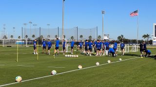 Die Mannschaft von Hertha BSC trainiert in Florida im Trainingslager (Quelle: rbb/Philipp Höppner)