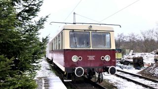 Bild von einem historischen Zug. (Foto: Isabel Röder/rbb)