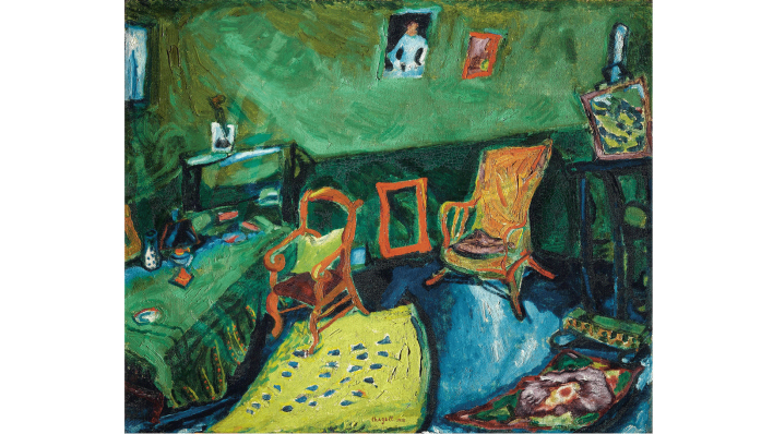 Gemälde "Das Atelier" von Marc Chagall, 1911 (Quelle: VG Bild-Kunst)