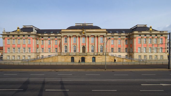 Der Brandenburger Landtagan der Breiten Straße, aufgenommen am 15.03.2022. (Quelle: dpa-Zentralbild/Soeren Stache)