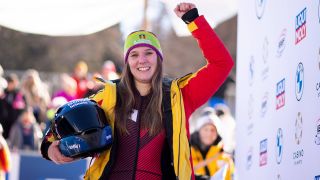 Bob-Pilotin Lisa Buckwitz bei der WM in Sankt Moritz (imago images/Eibner)