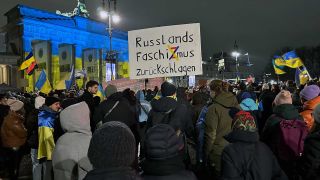 Demo am Brandenburger Tor (Quelle: rbb)