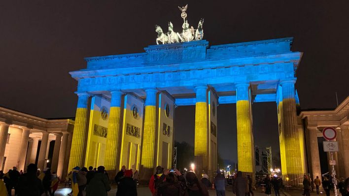 Tausende demonstrieren in Berlin zum Jahrestag des russischen