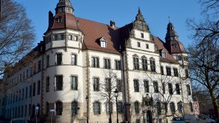 Archivbild: Das Amtsgericht in Cottbus (Brandenburg). (Quelle: dpa/B. Settnik)