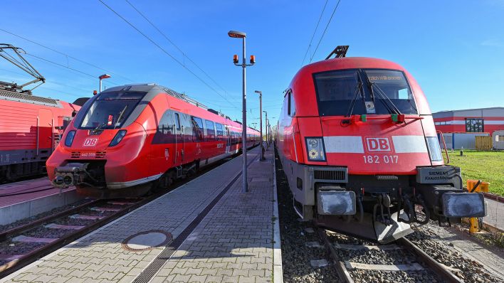 Das Gelände der Bahn-Werkstatt der Deutschen Bahn. (Quelle: dpa/Patrick Pleul)