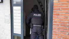 Symbolbild: Razzia, Polizeieinsatz in Berlin. (Quelle : dpa)