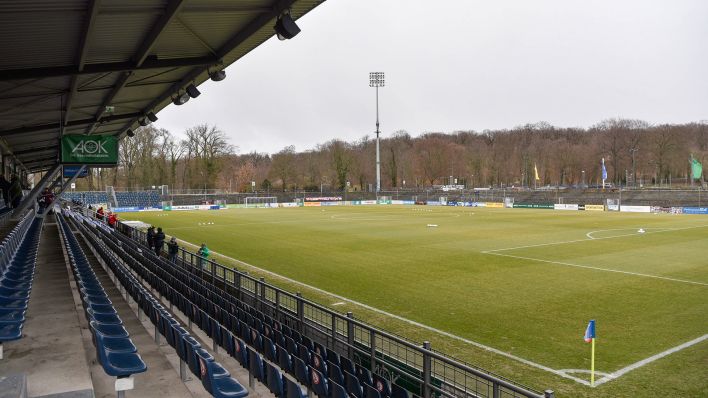 Das Karl-Liebknecht-Stadion in Potsdam. Quelle: imago images/Sports Press Photo