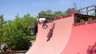 Die Skateboard- und BMX-Rampen im Mellowpark (imago images/Ulli Winkler)