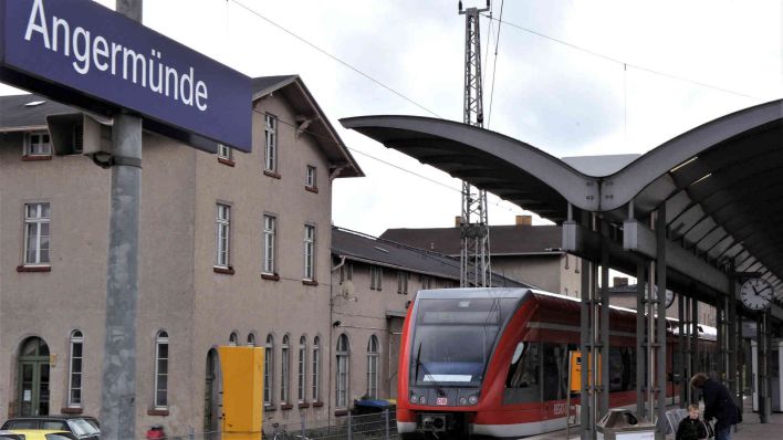 Symbolbild: Der Bahnhof Angermünde. (Foto: dpa)